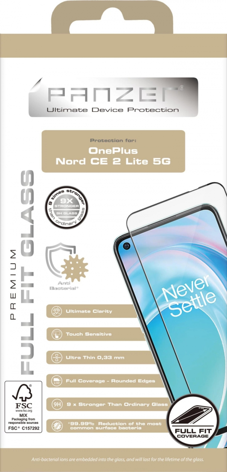 Panzer OnePlus Nord CE 2 Lite 5G Full-fit Glass Svart Panzer OnePlus Nord CE 2 Lite 5G Full-fit Glass Svart