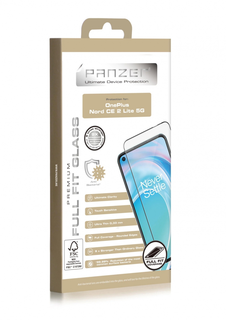 Panzer OnePlus Nord CE 2 Lite 5G Full-fit Glass Svart Panzer OnePlus Nord CE 2 Lite 5G Full-fit Glass Svart