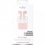 Puro ICON POD, Bluetooth-øretelefoner med ladeetui, rosa