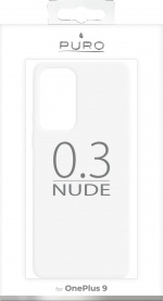 Puro OnePlus 9 0.3 Nude-deksel, gjennomsiktig
