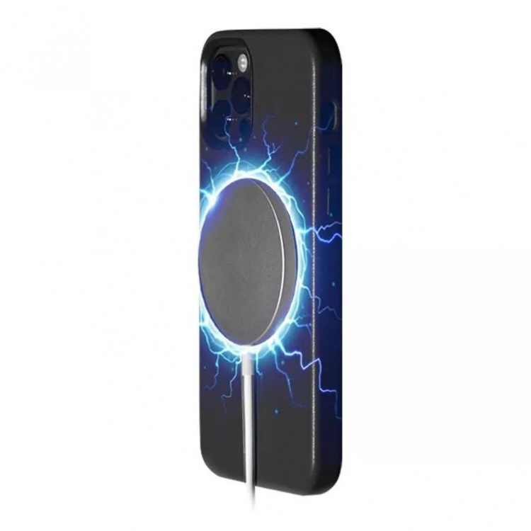 Puro iPhone 13 Pro SKYMAG-deksel i skinnutseende, svart Puro iPhone 13 Pro SKYMAG-deksel i skinnutseende, svart