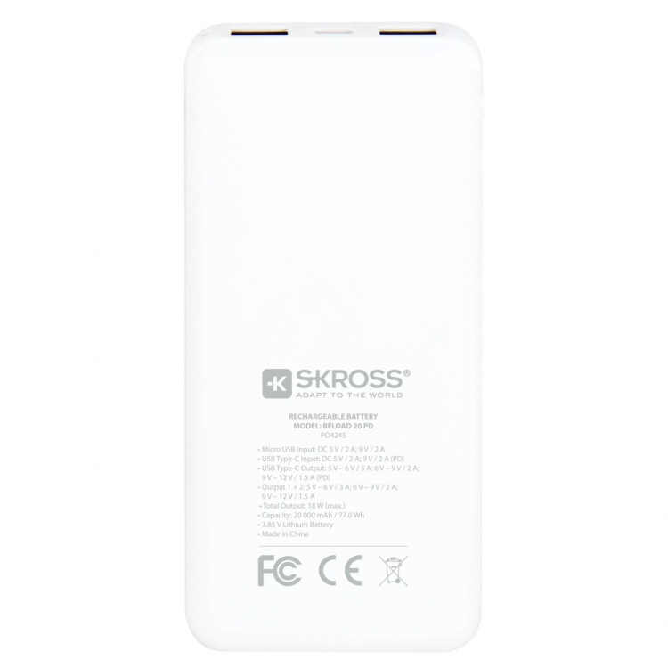 SKROSS Reload 20, Power Bank, PD SKROSS Reload 20, Power Bank, PD