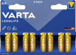 Varta Longlife AA 8-pakning (B)