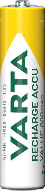 Varta Recharge Charge Accu Value AAA 800mAh 4-pakning