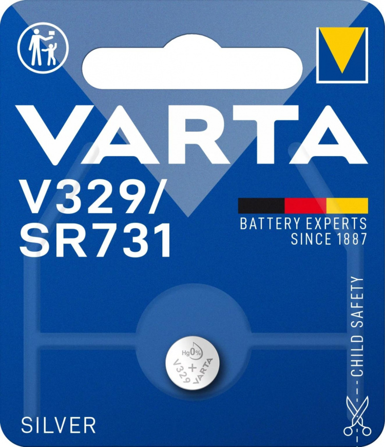 Varta V329/SR731 Silver Coin 1-pakning