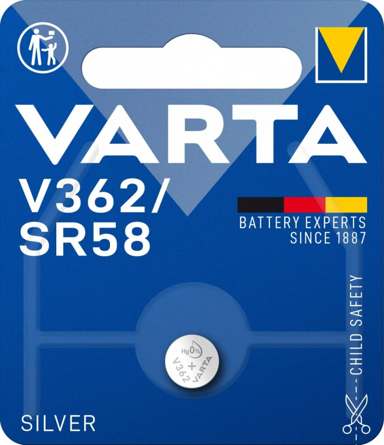 Varta V362/SR58 Silver Coin 1 pakke