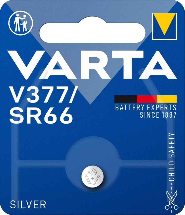 Varta V377/SR66 Sølvmynt 1 pakke (B)