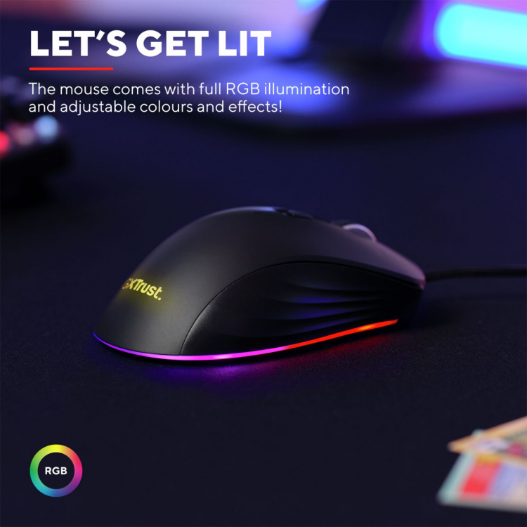 Trust GXT 924 Ybar+ spillmus svart