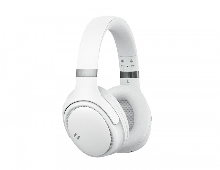 Havit H630BT over-ear BT-hodetelefoner, hvit, sølv Havit H630BT over-ear BT-hodetelefoner, hvit, sølv