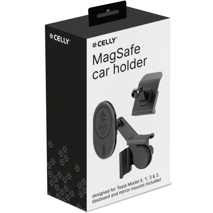 Celly MagSafe bilholder for Tesla Model X, Y, 3, S-skjerm + dashbord