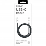 Celly USB-C til USB-C-kabel 60W 1,5 m svart