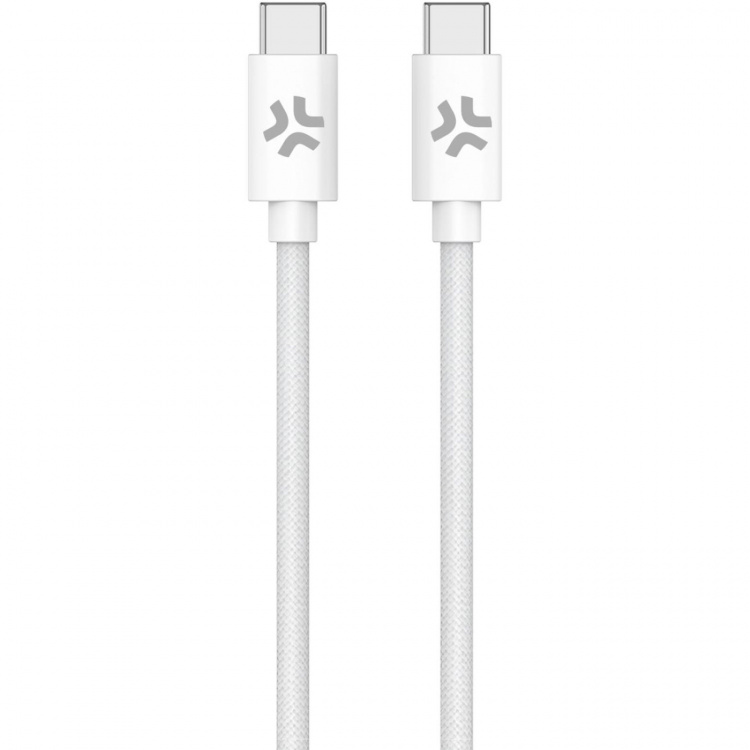 Celly USB-C til USB-C-kabel 60W 1,5 m hvit
