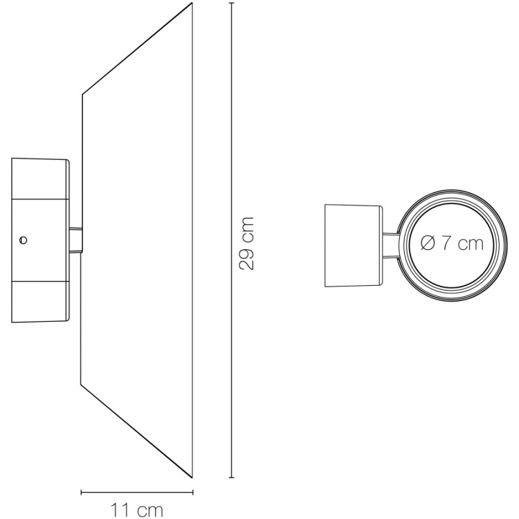 LightsOn Wally Vegglampe opp/ned 2 x5W 2x350lm 3000K LightsOn Wally Vegglampe opp/ned 2 x5W 2x350lm 3000K