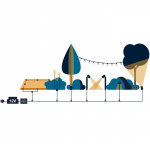 LightsOn Polly Pollare 38cm 350lm 3000K 5W Antrasitt