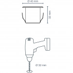 LightsOn Dexter Decklight 10-pakning sølvfarget startsett LightsOn Dexter Decklight 10-pakning sølvfarget startsett