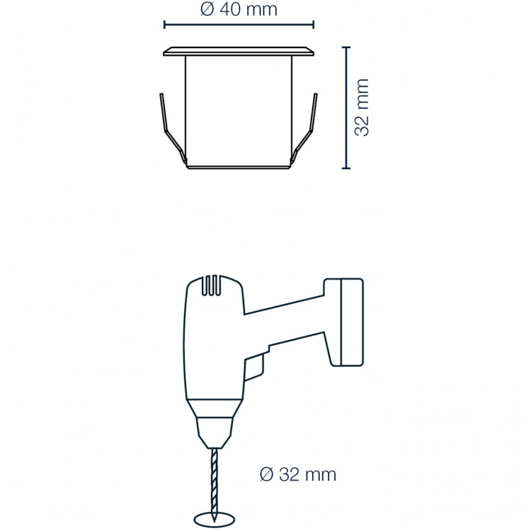 LightsOn Dexter Decklight 10-pakning sølvfarget startsett LightsOn Dexter Decklight 10-pakning sølvfarget startsett