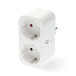 Nedis SmartLife Smart Plug | IP21 | Efektmåler | 3680 W | Type F (CEE 7/7) | 0 - 55 °C | Android™ / IOS | 2-veis | Hvit | 1 stk