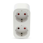 Nedis SmartLife Smart Plug | IP21 | Efektmåler | 3680 W | Type F (CEE 7/7) | 0 - 55 °C | Android™ / IOS | 2-veis | Hvit | 1 stk