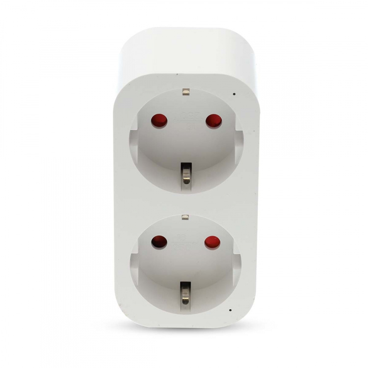 Nedis SmartLife Smart Plug | IP21 | Efektmåler | 3680 W | Type F (CEE 7/7) | 0 - 55 °C | Android™ / IOS | 2-veis | Hvit | 1 stk