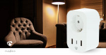 Nedis SmartLife Smart Plug | IP21 | Efektmåler | 3680 W | Type F (CEE 7/7) / 1x USB-C™ / 2x USB | 0 - 55 °C | Android™ / IOS | Hvit | 1 stk Nedis SmartLife Smart Plug | IP21 | Efektmåler | 3680 W | Type F (CEE 7/7) / 1x USB-C™ / 2x USB | 0 - 55 °C | Android™ / IOS | Hvit | 1 stk