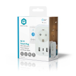Nedis SmartLife Smart Plug | IP21 | Efektmåler | 3680 W | Type F (CEE 7/7) / 1x USB-C™ / 2x USB | 0 - 55 °C | Android™ / IOS | Hvit | 1 stk Nedis SmartLife Smart Plug | IP21 | Efektmåler | 3680 W | Type F (CEE 7/7) / 1x USB-C™ / 2x USB | 0 - 55 °C | Android™ / IOS | Hvit | 1 stk