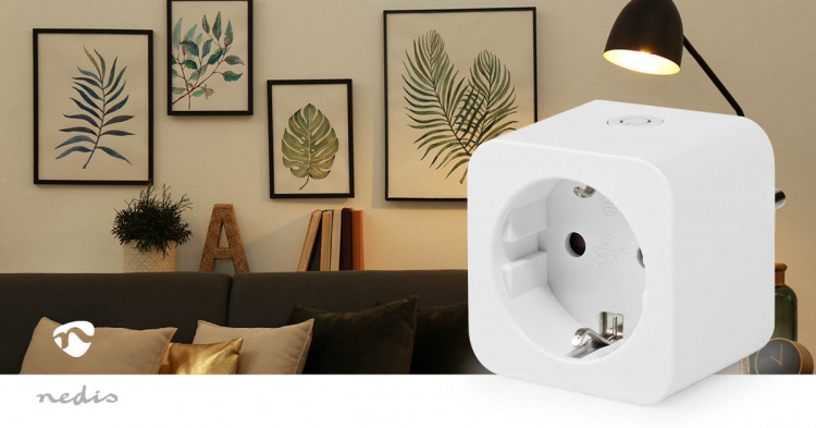 Nedis SmartLife Smart Plug | IP21 | Efektmåler | 3680 W | Hybrid (CEE 7/7) | 0 - 55 °C | Android™ / IOS | Hvit | 1 stk Nedis SmartLife Smart Plug | IP21 | Efektmåler | 3680 W | Hybrid (CEE 7/7) | 0 - 55 °C | Android™ / IOS | Hvit | 1 stk