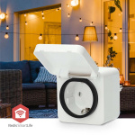 Nedis SmartLife Smart Plug | IP44 | Efektmåler | 3680 W | Type F (CEE 7/7) | -25 - 55 °C | Android™ / IOS | Hvit | 1 stk Nedis SmartLife Smart Plug | IP44 | Efektmåler | 3680 W | Type F (CEE 7/7) | -25 - 55 °C | Android™ / IOS | Hvit | 1 stk