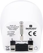 SKROSS reiseadapter fra Europa til Storbritannia