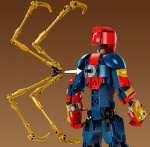 Lego Super Heroes Marvel 76298 - Iron Spider-Man byggefigur som kan bøyes