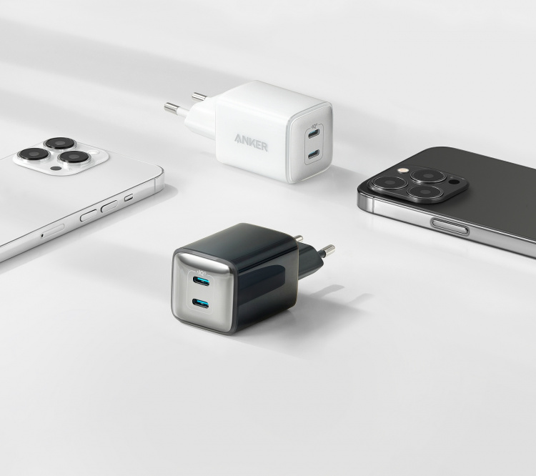 Anker PowerPort III 40 W nettlader, hvit