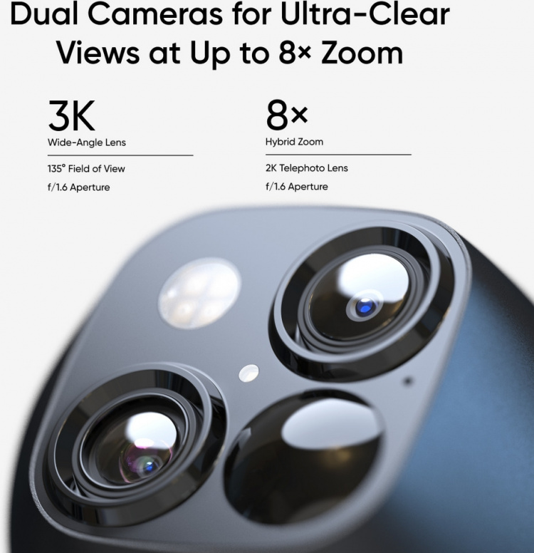 Anker eufy SoloCam S340 utendørs overvåkningskamera