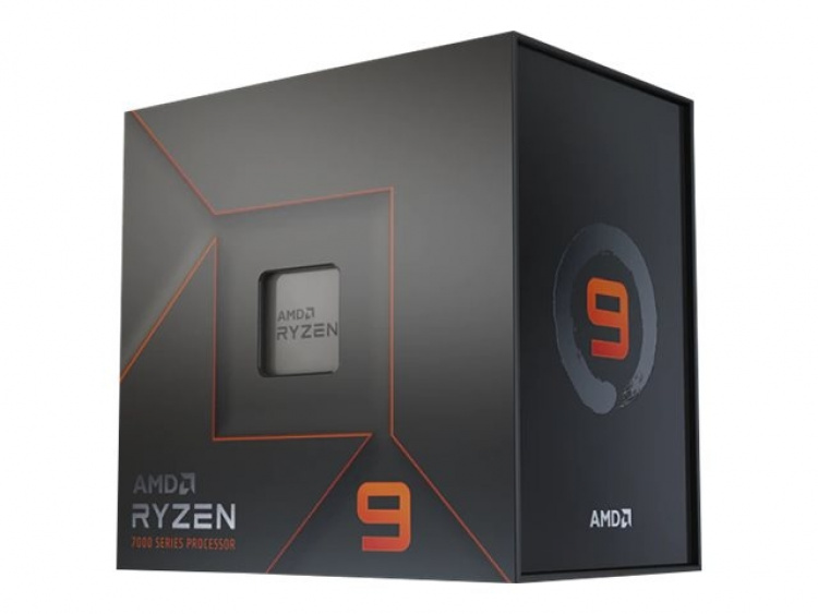 AMD CPU Ryzen 9 7900X 4,7 GHz 12-kjerner AM5 (WOF - med kjøler) AMD CPU Ryzen 9 7900X 4,7 GHz 12-kjerner AM5 (WOF - med kjøler)