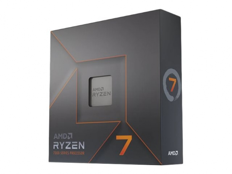 AMD CPU Ryzen 7 7700X 4,5 GHz 8 kjerner AM5 (WOF - med kjøler) AMD CPU Ryzen 7 7700X 4,5 GHz 8 kjerner AM5 (WOF - med kjøler)