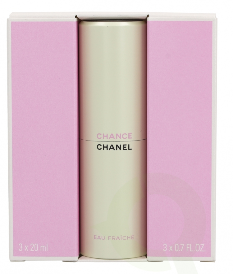 Chanel Chance Eau Fraiche Giftset 60 ml 2x Edt Spray Refill 20Ml/1x Edt Spray 20Ml - Twist and Spray