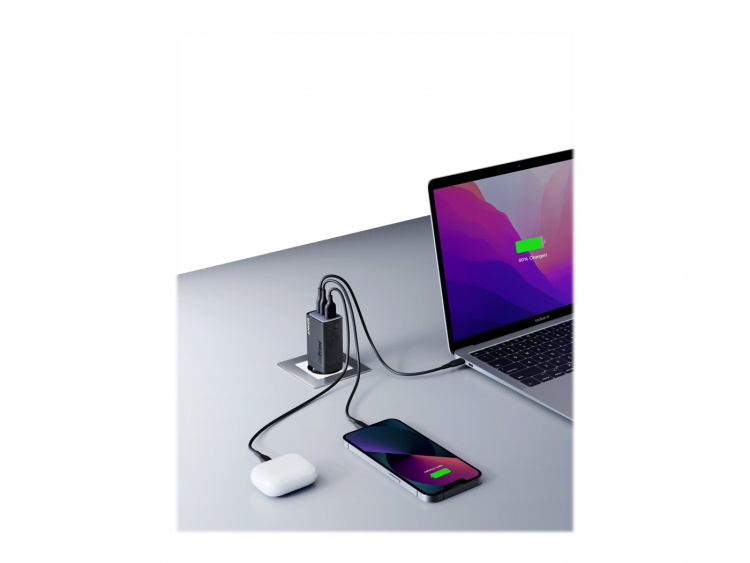 Anker Strømadapter 65Watt Power 2-polet Anker Strømadapter 65Watt Power 2-polet