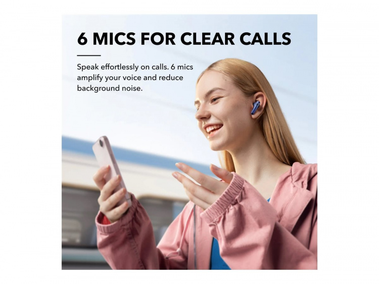 Anker Soundcore Liberty 4 NC Trådløse hodetelefoner med mikrofon Blå