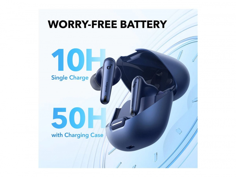 Anker Soundcore Liberty 4 NC Trådløse hodetelefoner med mikrofon Blå