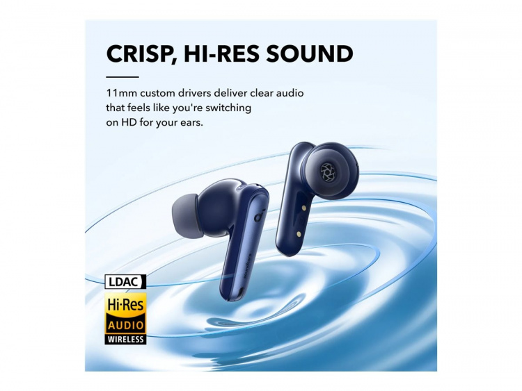 Anker Soundcore Liberty 4 NC Trådløse hodetelefoner med mikrofon Blå