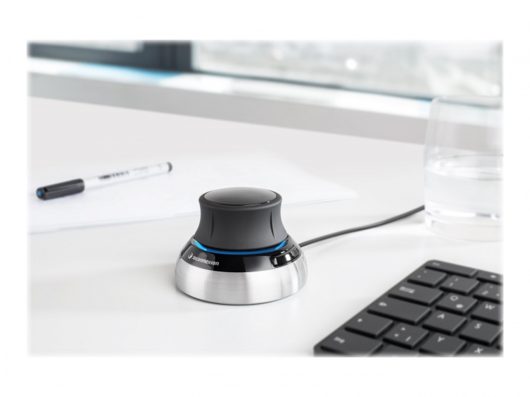 3Dconnexion SpaceMouse Compact-kabel svart sølv 3Dconnexion SpaceMouse Compact-kabel svart sølv