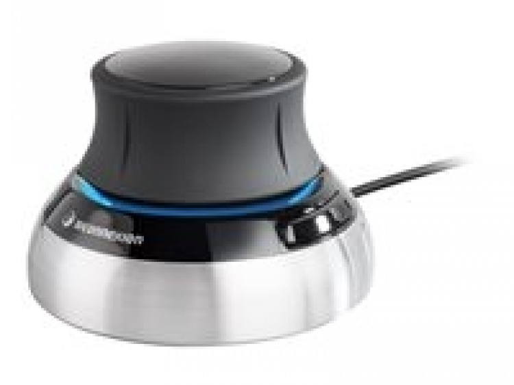 3Dconnexion SpaceMouse Compact-kabel svart sølv 3Dconnexion SpaceMouse Compact-kabel svart sølv