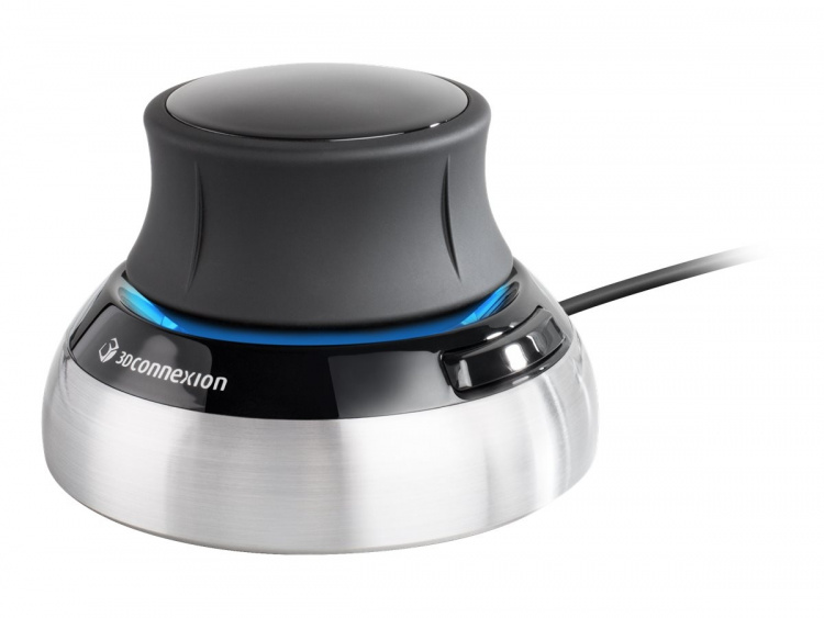 3Dconnexion SpaceMouse Compact-kabel svart sølv 3Dconnexion SpaceMouse Compact-kabel svart sølv