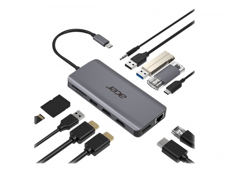 Acer 12-i-1 Type-C adapter-dokkstasjon