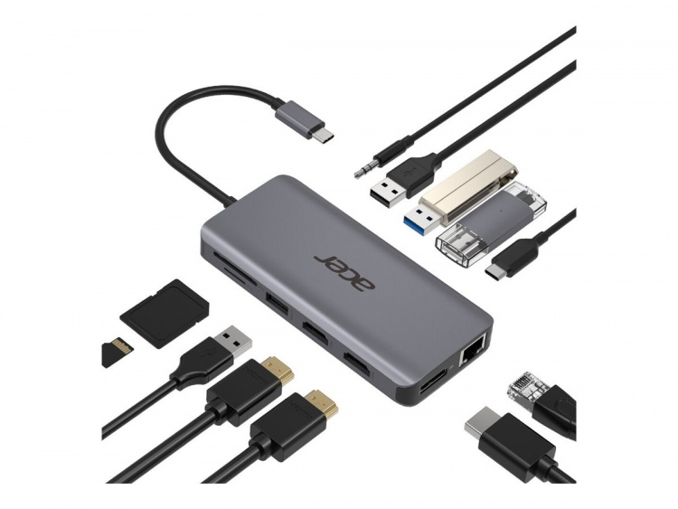 Acer 12-i-1 Type-C adapter-dokkstasjon