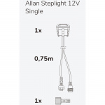 Llitt Allan Steplight 1-pk 12V 3000K 5lm IP67