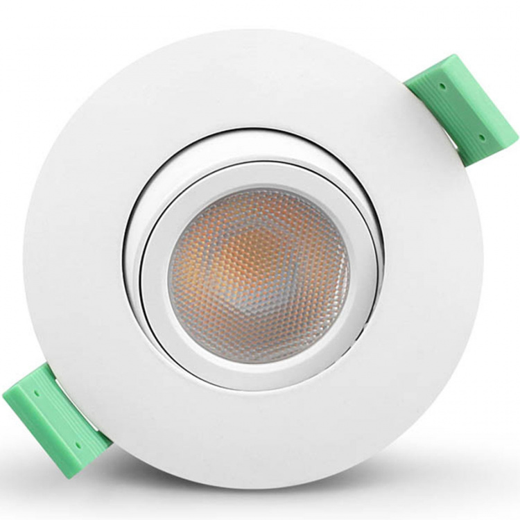 Llitt Ellen innfelt downlight dim-til-varm 520lm IP65 3-pak hvit Llitt Ellen innfelt downlight dim-til-varm 520lm IP65 3-pak hvit
