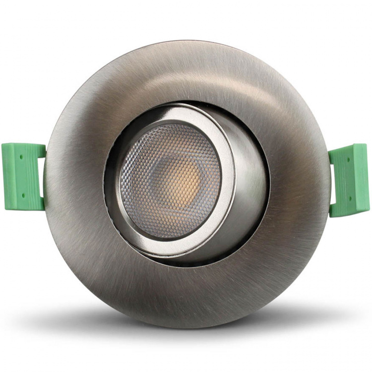 Llitt Ellen Innfelt downlight Dim-to-Warm 520lm IP65 1-pakning Børstet stål