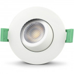 Llitt Sanna Dimbar innfelt downlight 3000K/4000K 520lm IP65 1-pk Hvit Llitt Sanna Dimbar innfelt downlight 3000K/4000K 520lm IP65 1-pk Hvit