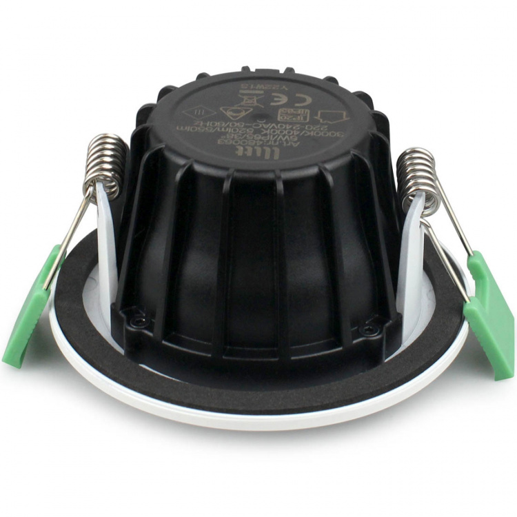 Llitt Sanna Dimbar innfelt downlight 3000K/4000K 520lm IP65 1-pk Hvit Llitt Sanna Dimbar innfelt downlight 3000K/4000K 520lm IP65 1-pk Hvit