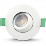 Llitt Sanna dimbar innfelt downlight 3000K/4000K 520lm IP65 3-pak Hvit Llitt Sanna dimbar innfelt downlight 3000K/4000K 520lm IP65 3-pak Hvit