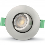 Llitt Sanna dimbar innfelt downlight 3000K/4000K 520lm IP65 1-pk børstet stål Llitt Sanna dimbar innfelt downlight 3000K/4000K 520lm IP65 1-pk børstet stål